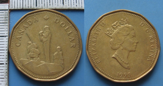 1995 - 1 dollar - Kanada, výroční