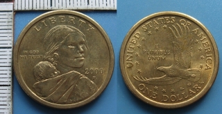 2000 P - 1 dollar - USA, Sacagawea