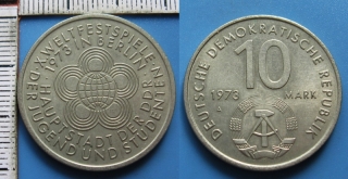 1973 A - 10 mark - NDR, X. Weltfestspiele