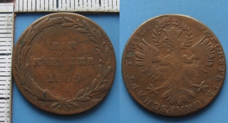1809 - 1 krejcar - Tyrolsko, Andreas Hofer - povstání, vzácnější
