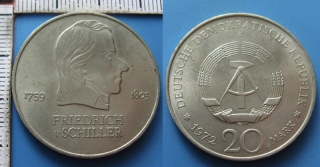 1972 A - 20 mark - NDR, Friedrich Schiller