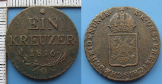 1816 O - 1 kreuzer - František I.