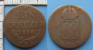 1816 E - 1 kreuzer - František I.