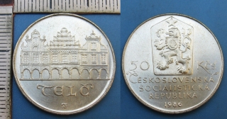1986 - 50 Kčs, stříbro - MPR Telč
