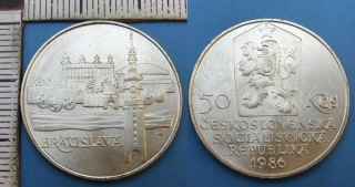 1986 - 50 Kčs, stříbro - MPR Bratislava