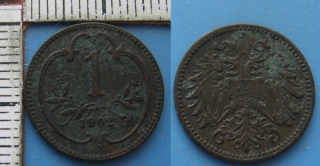 1902 - 1 heller - František Josef I.