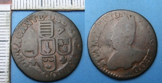 1744 - liard - Lutych, Sede Vacante