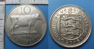 1984 - 10 pence - Guernsey