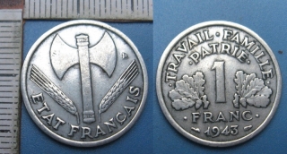 1943 - 1 franc - Francie