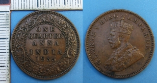 1935 - 1/4 anna - Britská Indie, Jiří V.