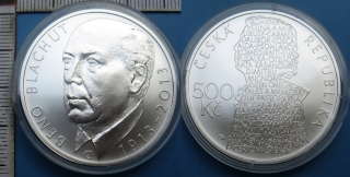 2013 - 500 Kč, stříbro - 250. výročí narození Beno Blachuta, kapsle, certifikát