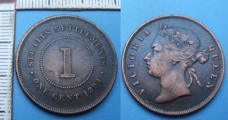 1894 - 1 cent - Straits Settlements, Victoria