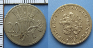 1938 - 20 haléřů