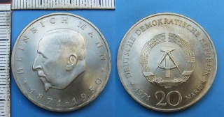 1971 - 20 mark - NDR, Heinrich Mann