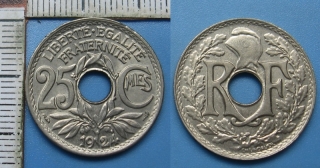 1924 - 25 centimes - Francie