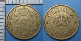 1940 N GJ - 1 krone - Dánsko, Christian X.