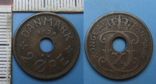 1929 N GJ - 2 ore - Dánsko, Christian X.