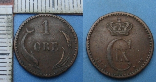 1889 CS - 1 ore - Dánsko, Christian IX.