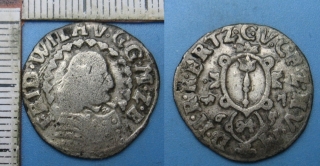 1657 - 1/24 tolaru, stříbro - Brandenburg, Fridrich Wilhelm