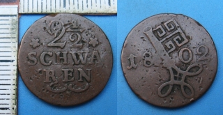 1802 - 2,5 schwaren - svobodné město Brémy