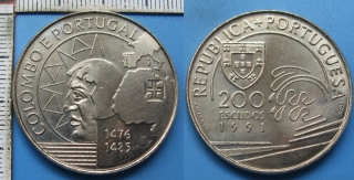 1991 - 200 escudos - Portugalsko, Colombo e Portugal