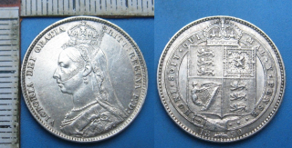 1888 - 1 shilling, stříbro - Velká Británie, Victoria