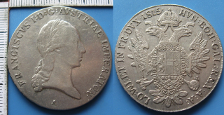 1815 A - 1 tolar, stříbro - František I.