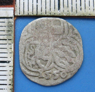 1550 - 2 fenik, stříbro - arcibiskup Arnošt Bavorský, Salzburg