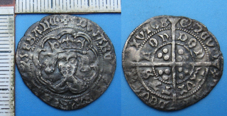 1461-1470 - 1 groat, stříbro - Edward IV., Anglie, pěkný