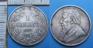 1897 - 1 shilling, stříbro - Zuid Afrika - Jižní Afrika