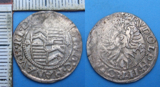 1561-1580 - 3 krejcar, stříbro - Hanau Munzenberg, Philipp Ludwig I.