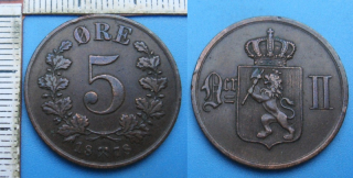 1878 - 5 ore - Norsko