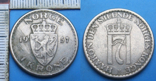 1957 - 1 krone - Norsko