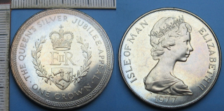 1977 - 1 crown - Isle of Man, The Queen´s Silver Jubilee Appeal