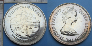 1977 - 25 pence - Jersey