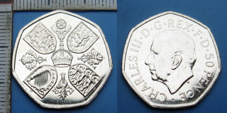 2022 - 50 pence - Velká Británie, Charles III.
