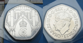 2023 - 50 pence - Velká Británie, Charles III., korunovace