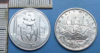 1976 - 5 lir - San Marino