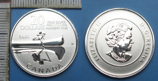 2011 - 20 dollars, stříbro PROOF 999,9 - Kanada