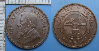 1898 - 1 penny - Zuid Afrika - Jižní Afrika