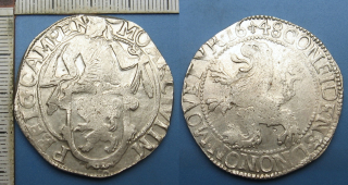 1648 - lví tolar, stříbro - lion daalder, Holandsko, Campen