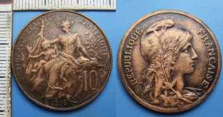1916 - 10 centimes - Francie