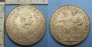1903 - 2 krone, stříbro - Dánsko, Christian IX., 40. výročí panování