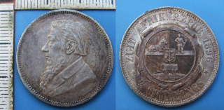 1896 - 2 shillings, stříbro - Zuid Afrika - Jižní Afrika