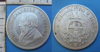 1894 - 2,5 shillings, stříbro - Zuid Afrika - Jižní Afrika