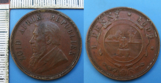 1898 - 1 penny - Zuid Afrika - Jižní Afrika