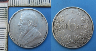 1897 - 6 pence, stříbro - Zuid Afrika - Jižní Afrika