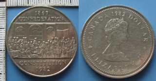 1982 - 1 dollar - Kanada, Constitution