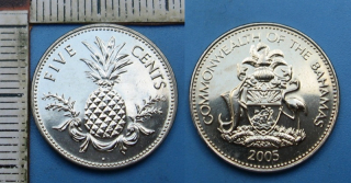 2005 - 5 cents - Bahamy