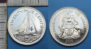 2005 - 25 cents - Bahamy